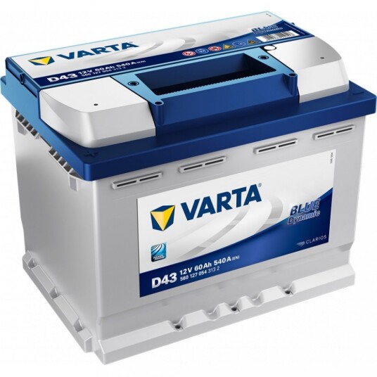 VARTA Blue Dynamic Batteri 12V 60AH 540CCA (242x175x190/190mm) +venstre D43.