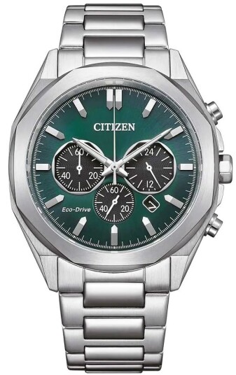 Citizen Herreklokke CA4590 81X Eco Drive Grønn/Stål Ø41 mm Citizen Herreklokke CA4590 81X Eco Drive Grønn/Stål Ø41 mm