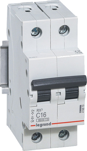 Legrand 6 stk RX³ MCB automatsikring C25 2P 2M 6kA Legrand 6 stk RX³ MCB automatsikring C25 2P 2M 6kA