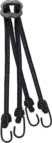 Slangeklemme Simson Spider Spennbnd 60 cm 4 armer med sikkerhetsklype svart