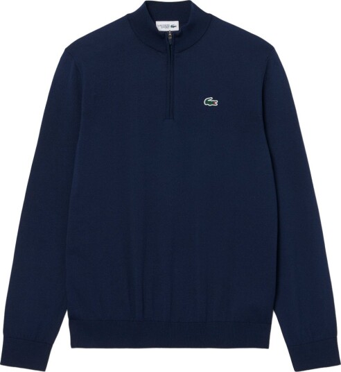 Lacoste Performance 1/4 Zip Windstopper Blå Golfgenser herre Navy (166) Medium