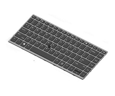 Hp - Erstatningstastatur For Bærbar Pc - Bakbelysning - Dansk - For Elitebook 745 G5, 745 G6, 840 G5, 840 G6  Mobile Thin Client Mt45  Zbook 14U G5, 14U G6