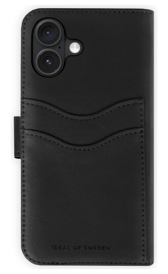 Ideal Of Sweden Magnet Wallet+ Lommeboketuie til iPhone 16 - Svart Kunstlær