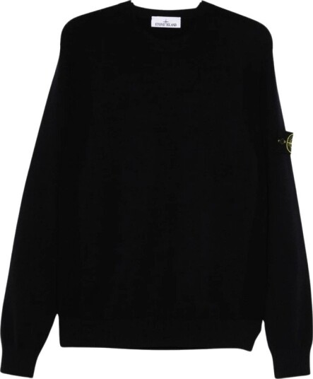 Stone Island, Herre, Strikkevarer, Svart, S,