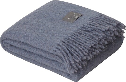 Stackelbergs   Pledd Mohair Blanket   Blå