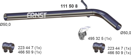 ERNST 111508 Eksosrør