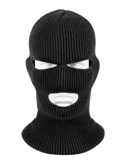 Rothco Balaclava Ansiktsmaske 3 hulls Svart