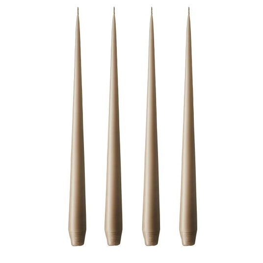 Ester & Erik lys 42 cm 4-pakning nougat Matt