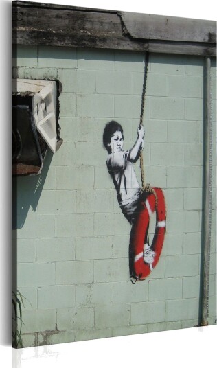 Tavla Swinger New Orleans Banksy 80x120 cm