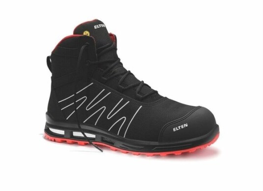 Shoes Elten Enno Xxt Pro Mid Esd S3s, Black/Red 42