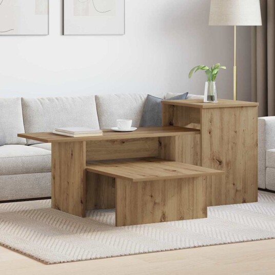 vidaXL Konsollbord Artisan Eik 91,5 x 35 x 38,5 cm Konstruert tre