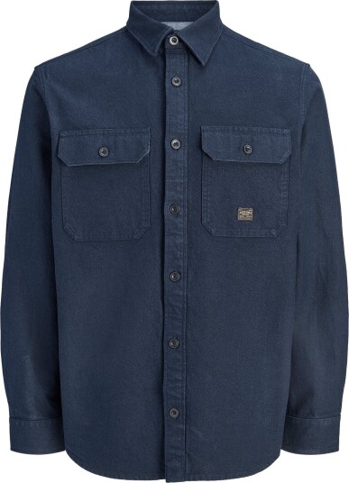 Jack & Jones Jprbluivy Solid L/S Overshirt Sn INSIGNIA BLUE XXL Jack & Jones Jprbluivy Solid L/S Overshirt Sn INSIGNIA BLUE XXL