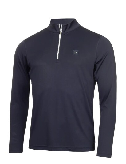 Calvin Klein Golf Advance 1/4 Zip Layering   Navy   S