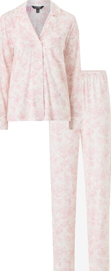 Lauren Ralph Lauren - Pysjsett LRL L/s notch collar long pant pj set - Rosa