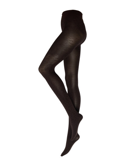 Sneaky Fox Mac Leopard Tights - Black - ONE SIZE