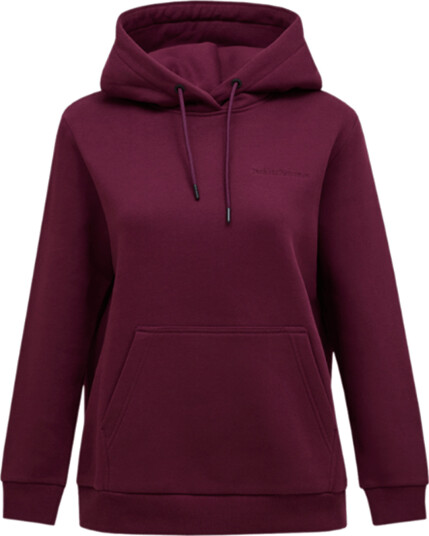 Peak Performance Original Small Logo Hood Burgunder XL
