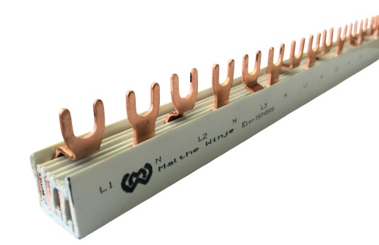Samleskinne 4P 1meter