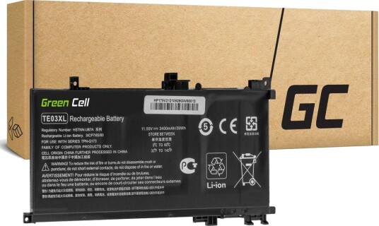 Green Cell TE03XL batteri for HP Omen 15-AX og Pavilion 15-BC-serien 3300mAh