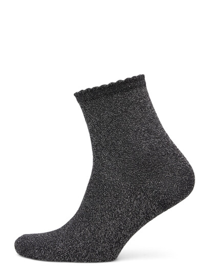 Pieces Pcsebby Glitter Long Socks Noos Bc   Black   ONE SIZE