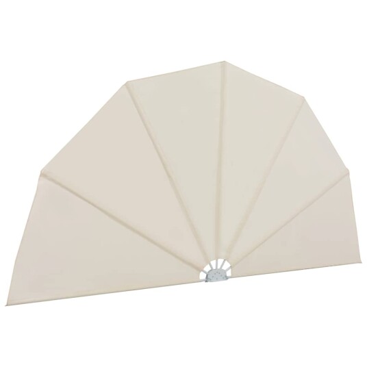 vidaXL Sammenleggbar sidemarkise for terrasse krem 200 cm