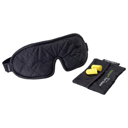 Cocoon Eye Shades De Luxe OneSize, Black/Grey Cocoon Eye Shades De Luxe OneSize, Black/Grey