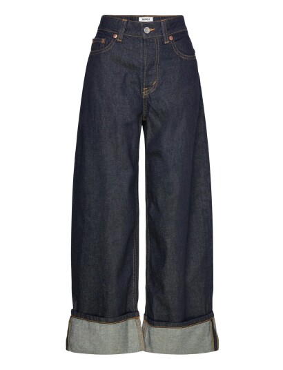 Monki Peggy Low Rise Loose Baggy Leg Jeans Blue 29 x 32