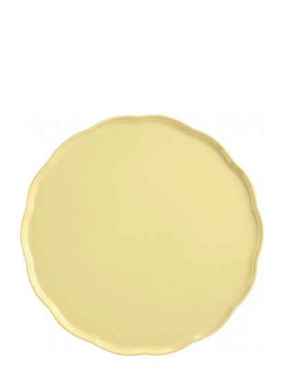 Emile Henry Madeleine Serveringsfat Rund Vanilj   Yellow   31.5 CM