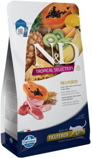 Farmina N&D Cat Tropical Lamb Neutered 1.5 kg