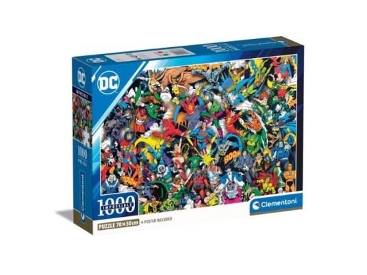 Clementoni Dc Comics Impossible 1000 Stk Tegneserier 18 År
