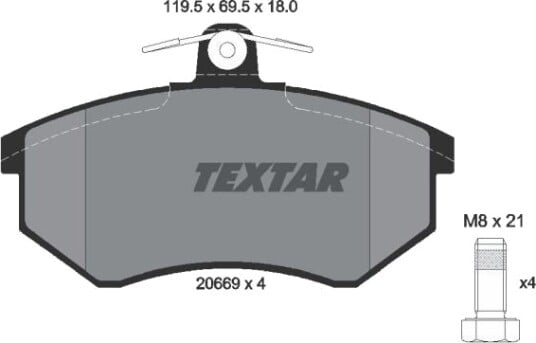 TEXTAR 2066928 Bremseklosser TEXTAR 2066928 Bremseklosser