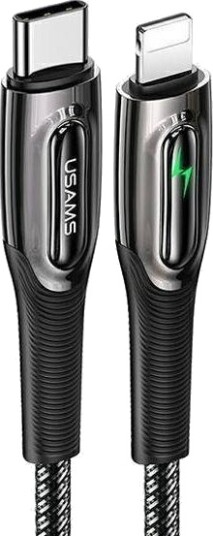 Usb-Kabel Usams Usb-C Lightning 1,2 M Svart Usa001058 Usb-Kabel Usams Usb-C Lightning 1,2 M Svart Usa001058