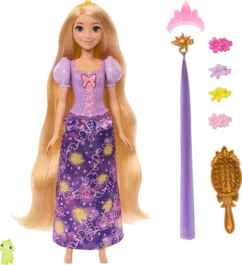 Disney Princess Light Up Hair Rapunzel Fashion Doll W/ 5 Ways To Glow Pascal Figure & 7 Accessories Purple One Size Disney Princess Light Up Hair Rapunzel Fashion Doll W/ 5 Ways To Glow Pascal Figure & 7 Accessories Purple One Size