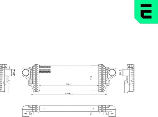 Intercooler ERA 672088 Intercooler ERA 672088