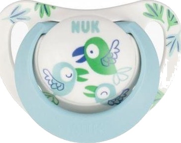 Nuk 443063 Silikon Smokk Star 6-18 mnd Lyseblå