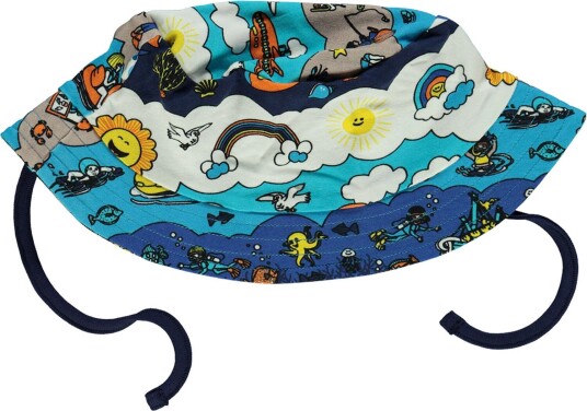 Småfolk Solhatt Ocean Blue M