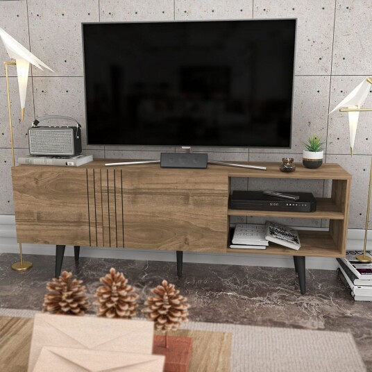 Andifli Tv-benk 160x38,6 cm - Brun Andifli Tv-benk 160x38,6 cm - Brun