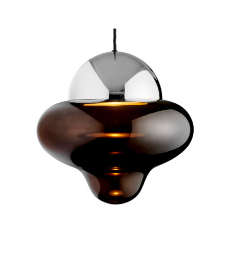 Other Brand Nutty taklampe XL - Brun/Sølv