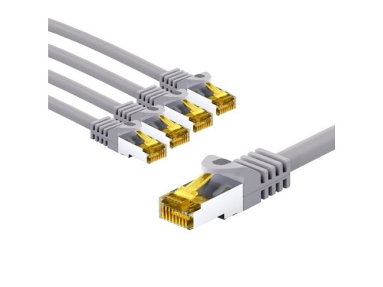 Goobay 69497 5 M Cat7 S/Ftp S-Stp Rj-45 Rj-45 Grå