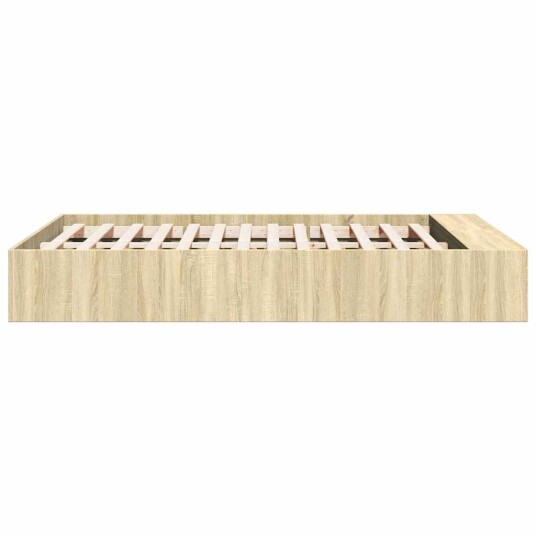 Sengeramme sonoma eik 140x190 cm konstruert tre 8721102622359