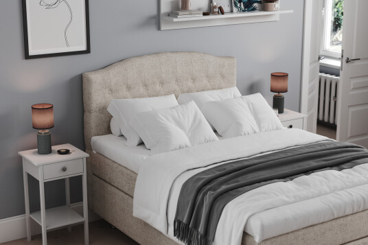 Sengegavl Abelie 120 cm Buet Beige
