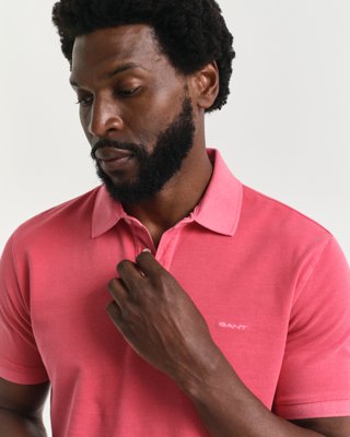 Gant Solbleket piquéskjorte WATERMELON RED XXL