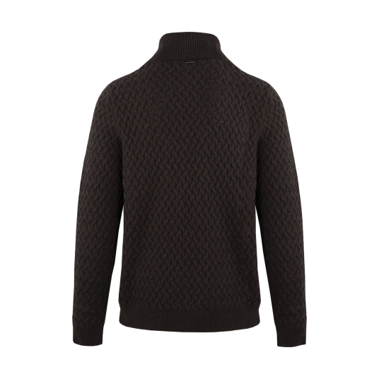 Torstein Sweater Coffee M Basket knit turtle