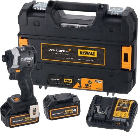 DeWalt Slagskrutrekker DCF85MP2T 18 v XR Mclaren Edition, 475 w, 205 nm, LED-Lys, 18 v 5.0 ah Batteri