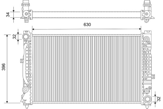 Radiator VALEO 735159