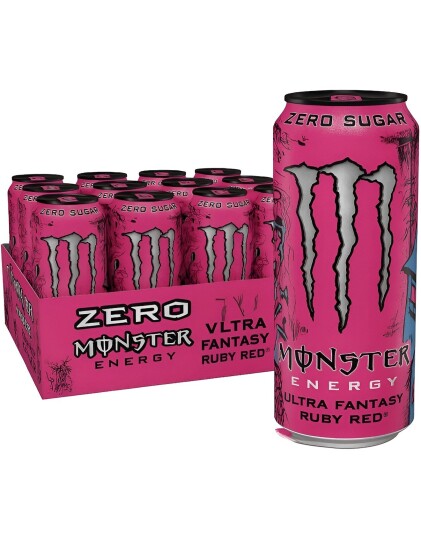 12 stk Monster Energy Ultra Fantasy Ruby Red Zero Sukkerfri Energidrikk Helt Brett 12 x 500 ml Polen 12 stk Monster Energy Ultra Fantasy Ruby Red Zero Sukkerfri Energidrikk Helt Brett 12 x 500 ml Polen
