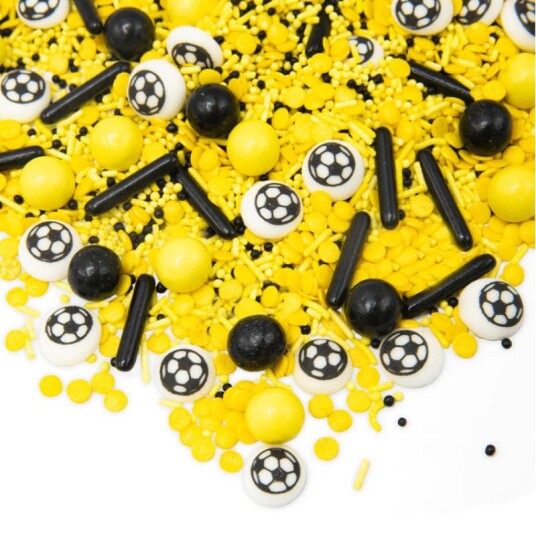 Happy Sprinkles Fotball Kakestrø Gul 90g B.F. 30/925 