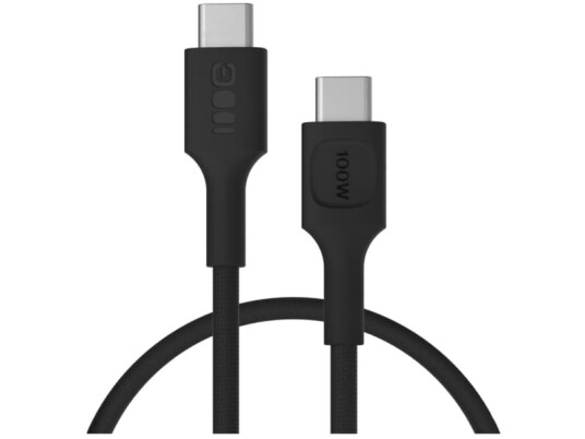 Kabel USB-C 0,3 m 100 W Greencell PowerStream Szybkie Ładowanie PD Panther Black