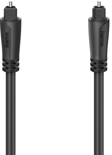 Hama 5m Toslink Optisk Fiberkabel Svart Hama 5m Toslink Optisk Fiberkabel Svart