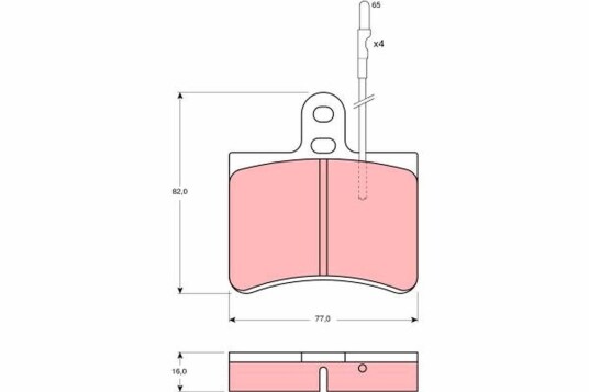 Bremseklosser TRW GDB145