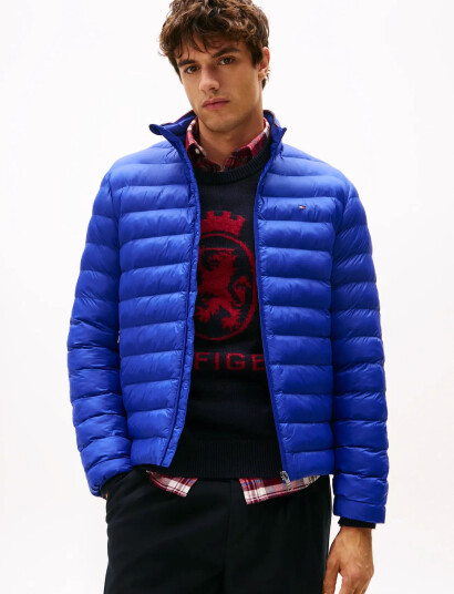Tommy Hilfiger Packable Recycled Jacket - Blue - L Tommy Hilfiger Packable Recycled Jacket - Blue - L